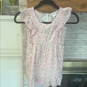 Floral Ruffle Sleeve Dress